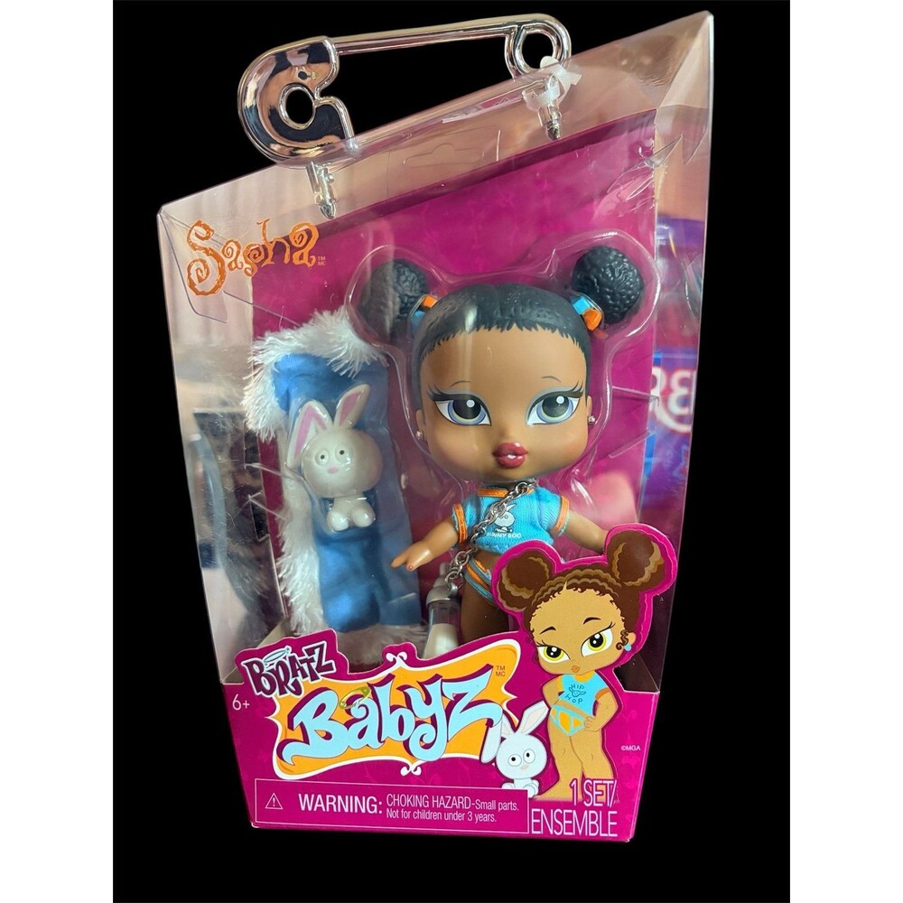 Bratz Babyz Sasha Fashion Doll with Real Fashions and Pet Collectible NEW Toy 6+